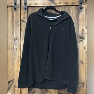 Chaps Men's Black Zip-Up Sweater